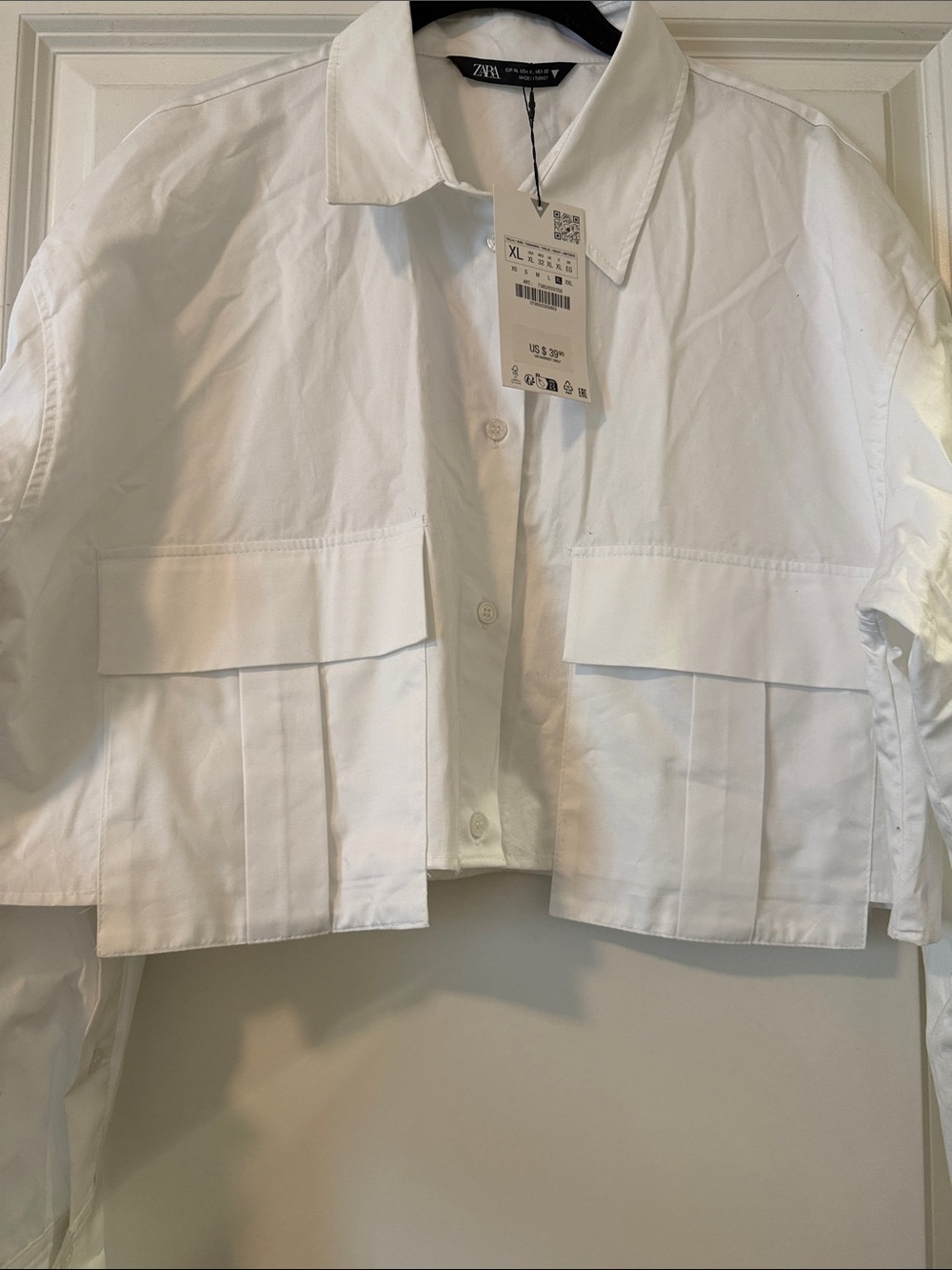 Zara Cropped Shirt - Picture 2 of 5